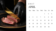 Nero Steakhouse Calendar 演示(16:9) Template - Page 5