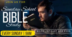 Black Professional Sunday School Bible Study Facebook Shared Image Video template