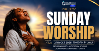Black Sunday Worship Изображение, которым поделились на Facebook Template