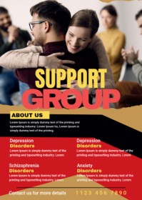 Black Professional Support Group A6 template