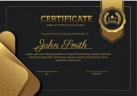 Black Professional Talent Recognition A4 template