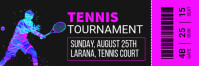 Black Professional Tennis Twitter Banner template