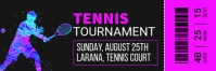 Black Professional Tennis Twitter Banner template