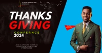 Black Professional Thanksgiving Facebook Ad template