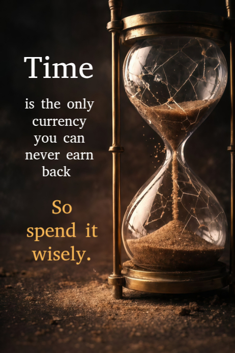 Black Time Management Posters Template | PosterMyWall