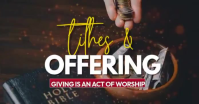 Black Tithes and Offering Изображение, которым поделились на Facebook Template