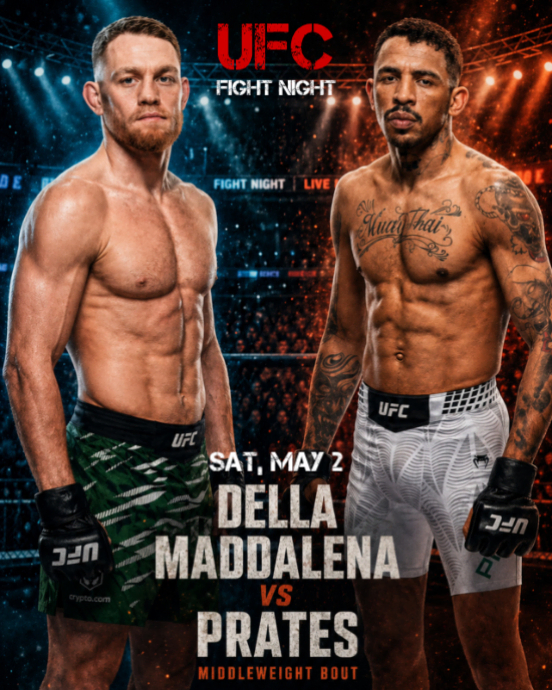 Black Professional UFC Fight Night Instagram Portrait Template ...