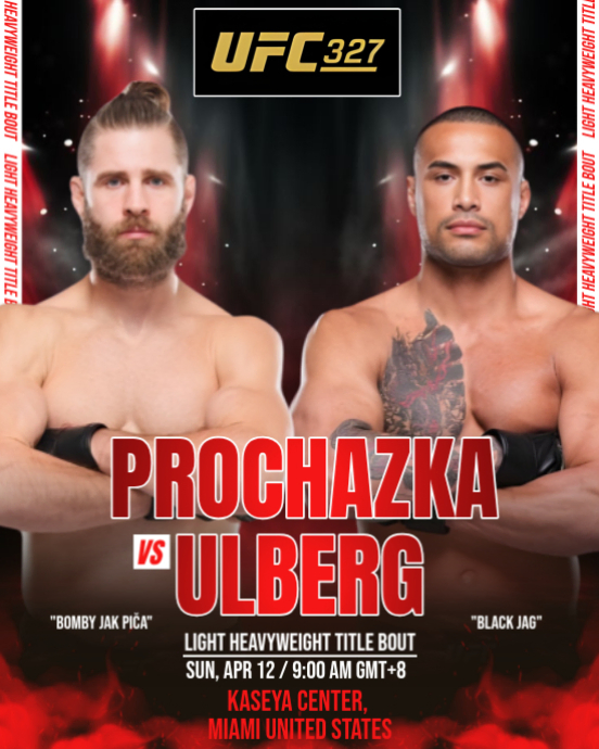 Copy of Black Professional UFC Fight Night Instagram Portrait ...