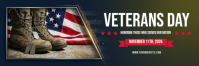 Negro Veterans Day Twitter Banner Template