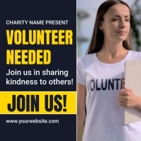 Black Professional Vonlunteer Need Instagram template