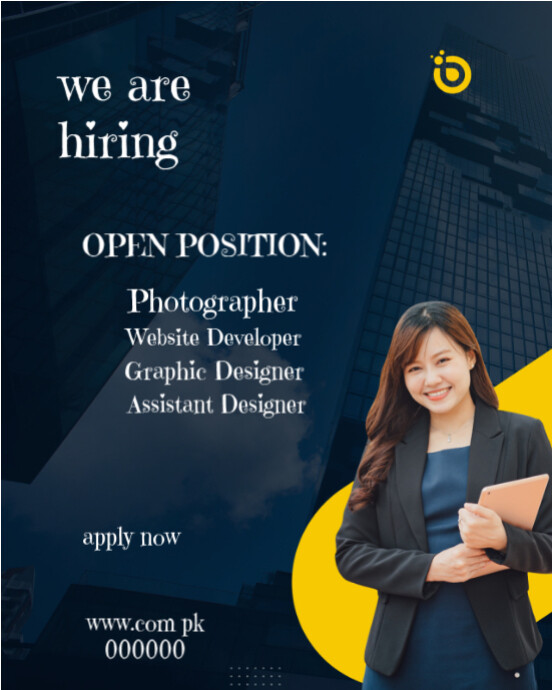 Black Professional We Are Hiring Instagram Portrait Templat | PosterMyWall