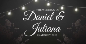 Black Professional Wedding Facebook Shared Image template
