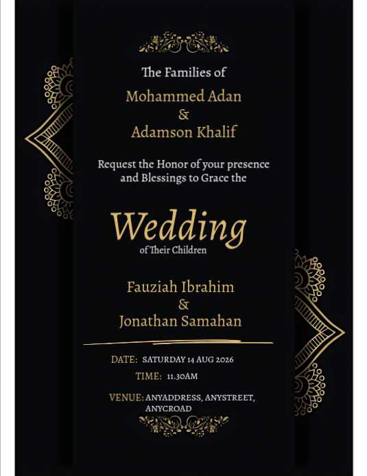 Modèle Wedding Invitation Prospectus | PosterMyWall