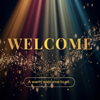 Black Professional Welcome Message Instagram Post Video template