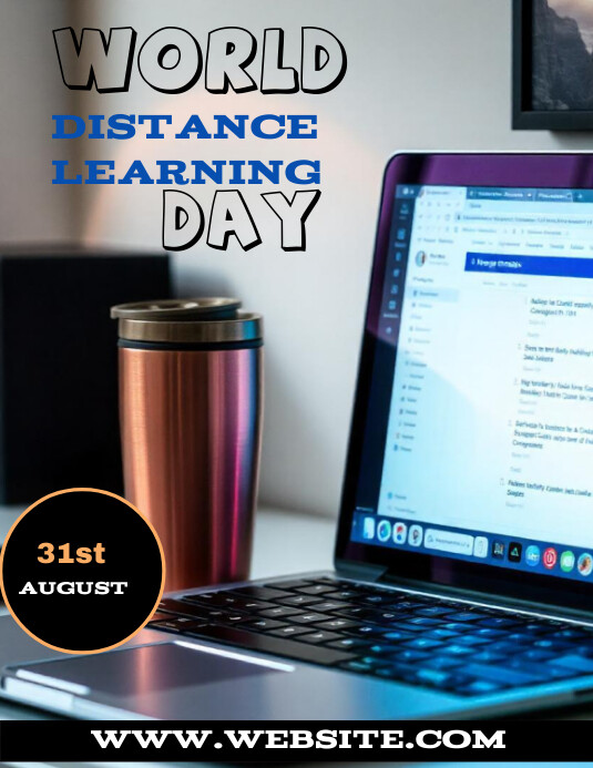 Black Professional World Distance Learning Da Template | PosterMyWall