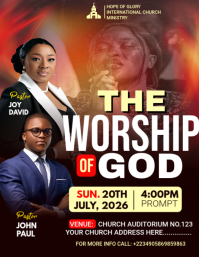 Black Worship Event Flyer Template