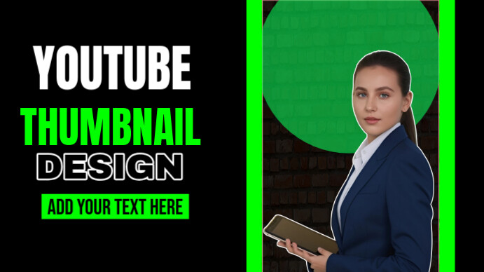 Black Professional Youtube Thumbnail Template | PosterMyWall