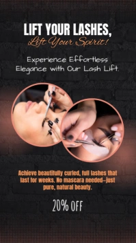 Black Profissional Lift Your Lashes História Do Instagram template