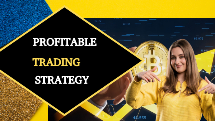 Black Profitable Trading Strategy YouTube Thumbnail Template | PosterMyWall