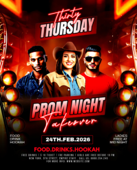 Zwart Prom Night Event Instagram Portrait Template