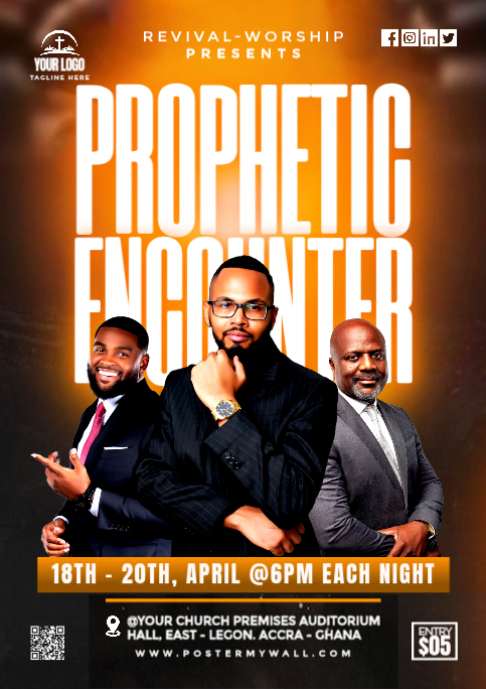 Plantilla de Black Prophetic Encounter Event A2 | PosterMyWall