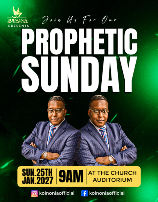 Black Prophetic Sunday Event Poster/Wallboard Template | PosterMyWall
