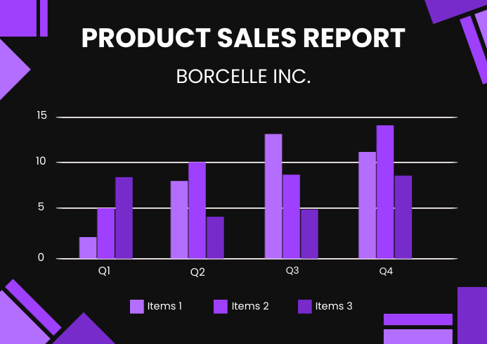 Black Purple Modern Bar Chart Graph Editable Template | PosterMyWall