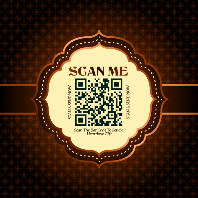 Black QR Code Gift Promotion Instagram Post Template | PosterMyWall