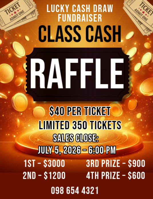 Black Raffle Ticket Flyer Flyer (us Letter) Template | PosterMyWall