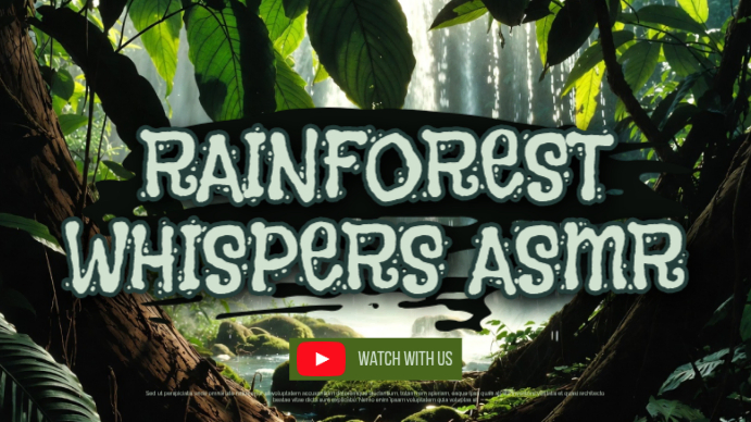 Plantilla de Black Rainforest ASMR YouTube Thumbnail | PosterMyWall