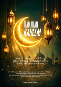 Black Ramadan A3 template
