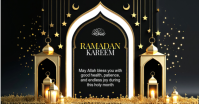 Black Ramadan Kareem Celebration Facebook Shared Image template