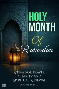 Noir Ramadan Pinterest Graphic Template