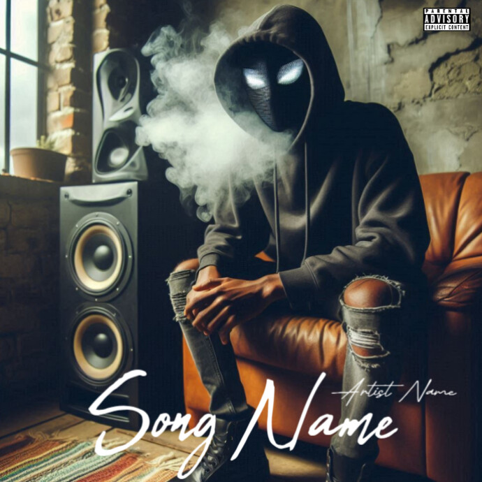 Black Rap Mixtape Cover Album Cover Template | PosterMyWall