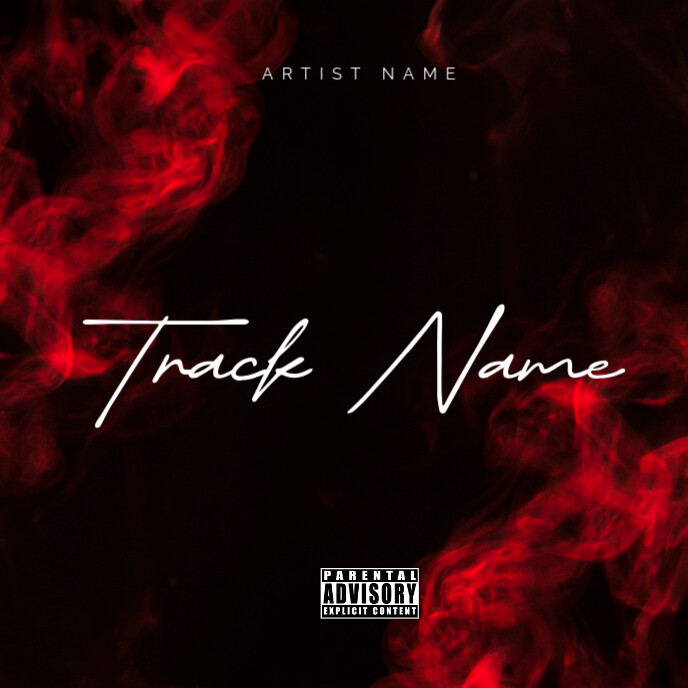 Black  Rap Mixtape Cover  Album Cover template