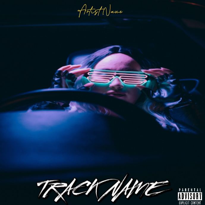 Plantilla de Black rap trap music album cover | PosterMyWall