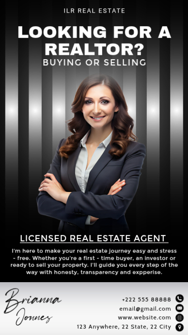 Copy of Black Real Estate Agent Instagram Story | PosterMyWall