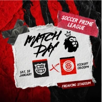 Black Red Grunge Soccer Match Day Instagram Post Instagram-Beitrag template