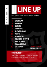 starting line up1 Template | PosterMyWall