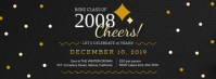 Black Regal Class Reunion Invitation Banner Facebook Cover Photo template