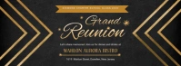 Black Regal College Reunion Banner Facebook Cover Photo template