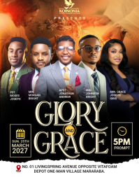 Black Religious Event Poster/Wallboard template