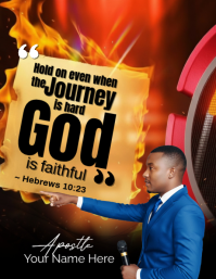 Black Religious Inspiration Flyer template