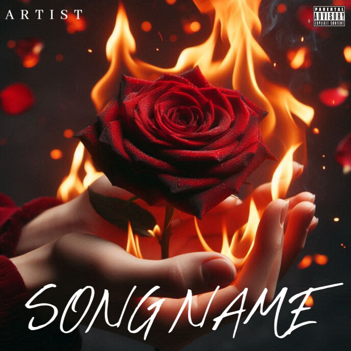 Plantilla de Black Rose Album Cover | PosterMyWall