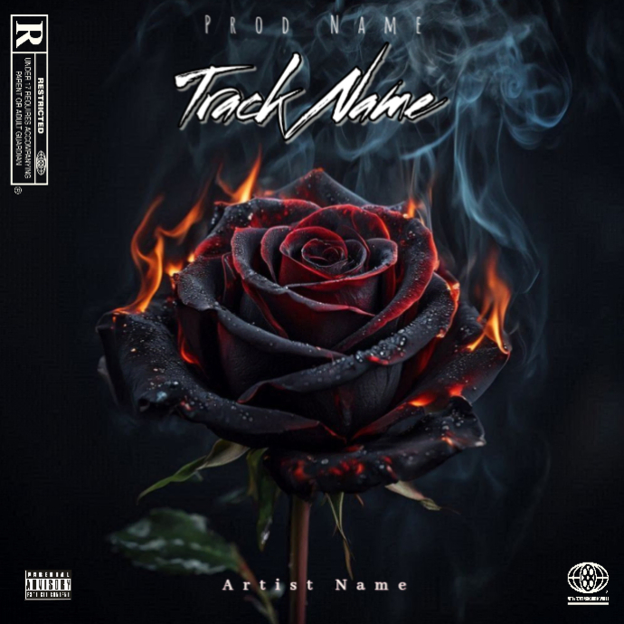 Plantilla de Black Rose Album Cover | PosterMyWall