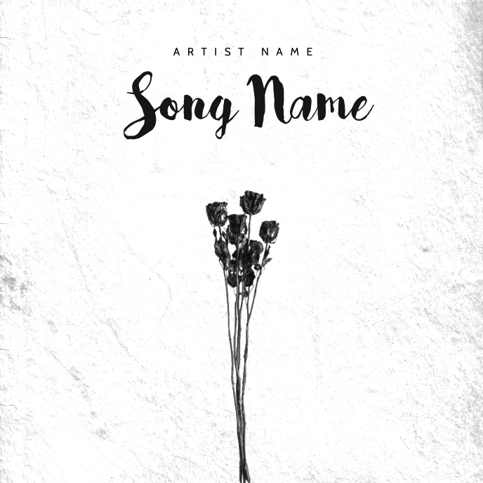 Dark Roses Cover BLACK ROSES Music Album Cover Template | PosterMyWall
