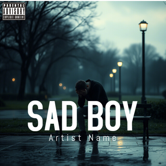 Sad Cd Black Sad Album Cover Template | PosterMyWall