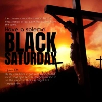 Black Saturday Publicación de Instagram template