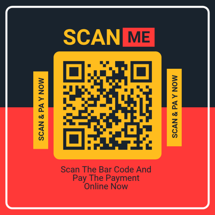 Black Scan Qr Code Instagram Post Template | PosterMyWall
