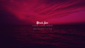 Black Sea Youtube Channel Art Template